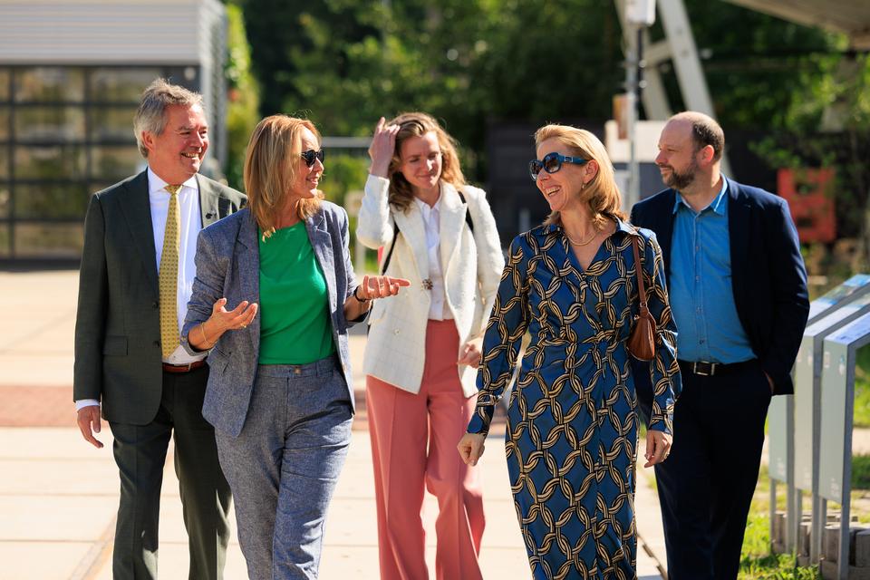 Jubileum The Green Village, met de minister van Klimaat en Groene Groei, foto Robèrt Kroonen